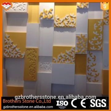 2017 new design 100% pure white acrylic modified acrylic solied surface hotel decoration carving acrylic