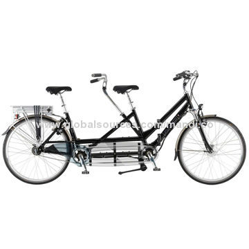 Tandem bicycle for sale, with foldable, crank drive motor 1,000W, 2014 new model
