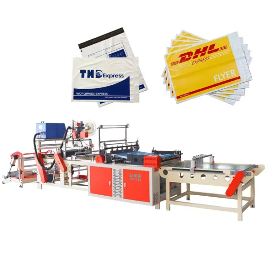 High-Speed Full-Auto LDPE Film Courier Bag Plastic Bags Making Machine