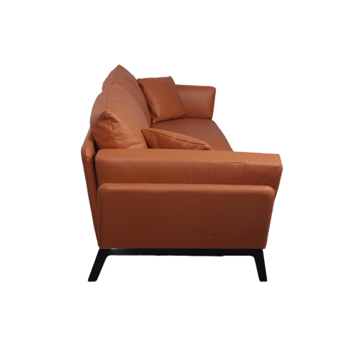 2020 nowa design brązowa skórzana sofa