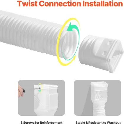 Flexible downspout extender