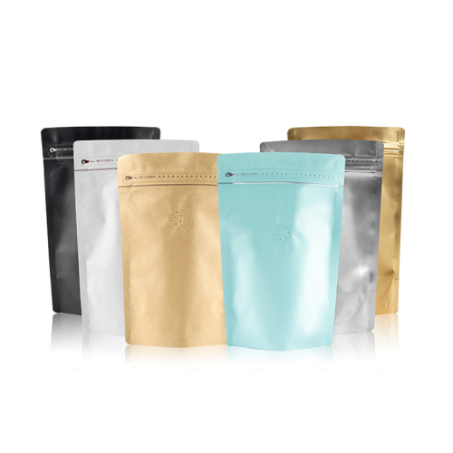 卸売カスタムプリント100％堆肥化可能なクラフト紙コーヒーバッグ