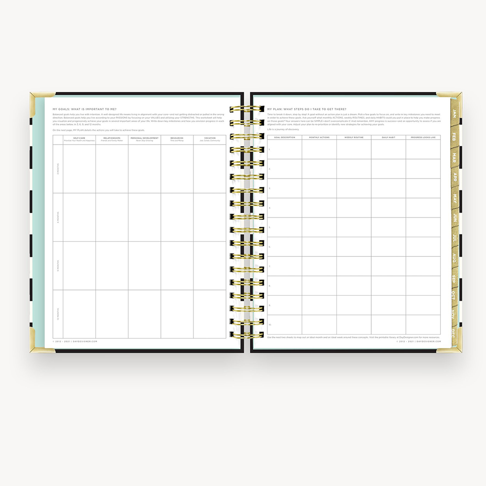 Free Sample Printed Daily Planner Notebook A5 Custom Strong Twin Wire Binding, Round Corner