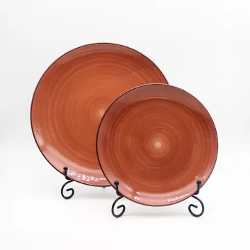 18pcs hand painted stoneware ceramic dinnerware set