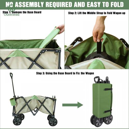 High Quality Collapsible Wagon Cart Outerlead High Quality Collapsible Utility Wagon Cart Manufactory