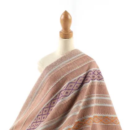 T SP Yarn Dye Jacquard Rib Knit Fabric