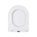 Blanc avec métal Strip Duroplast Toilet Siège U-Shape