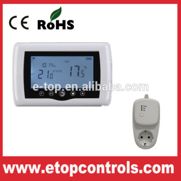 Hot digital programmable touch button wireless room thermostat