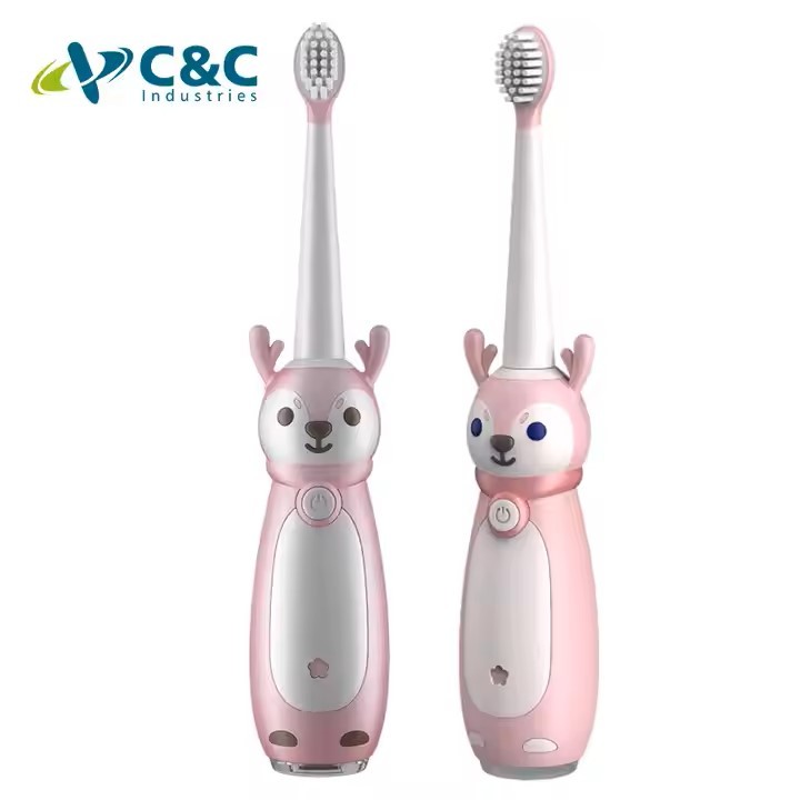 Or-Care Sonic Electric Toothbrush Rechargeable Cartoon Smart Children Waterproof Electric Toothbrush for 3-13 Year Old Kids