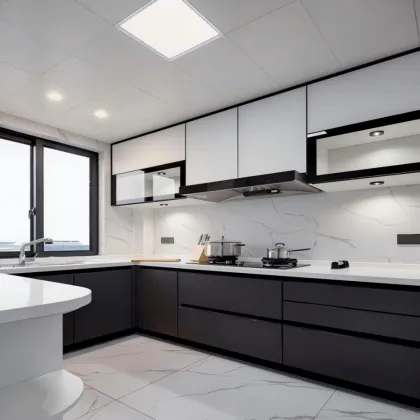 Modern Simple Design Customized Kitchen Cabinets