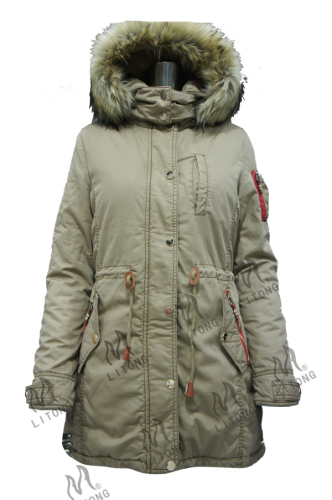 New Fashion Hooded Thick Warm Jacket Long Coat Womens Parkas Coat