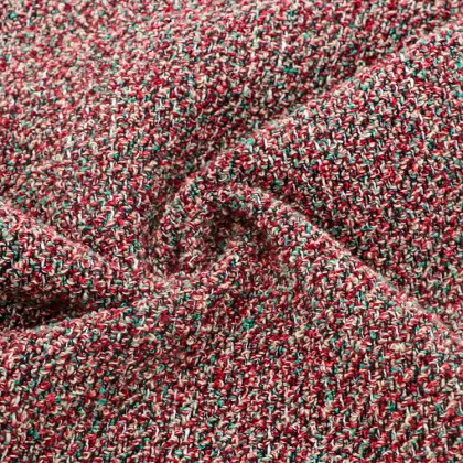 Multi-Color Tweed Fabric for Coats Woolen/Tweed Fabric
