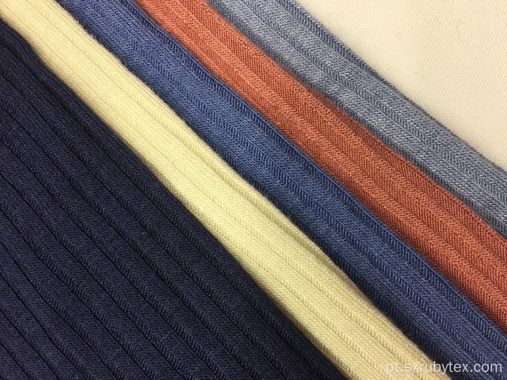 32s Rayon Spandex Rib Solid Fabric