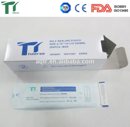 Manufacturer wholesale Paper to Film Sterilizing Dental Pouches