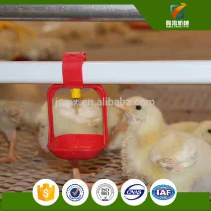 Factory direct sales automatic valve chicken nipple drinker with clips