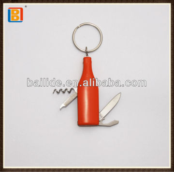4 In 1 Bottle Shape Gift Knife Promotion Knives With Key Chain For Promotion Advertising