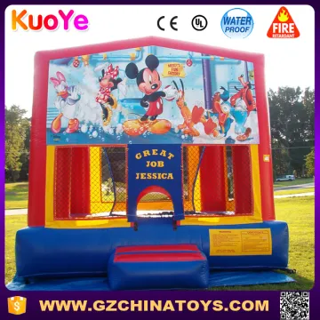 0.55 plato castle inflatable Mickey mouse banner jumpers for toddlers