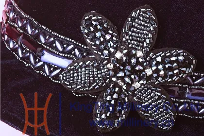 Womens Royal Blue Velvet Bridal Hats