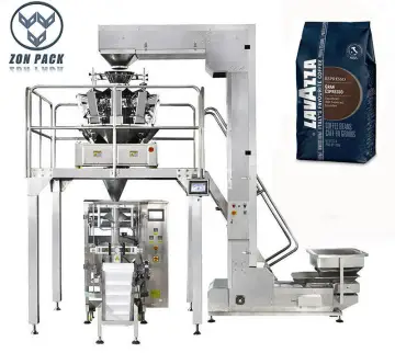 Automatic Pouch Quad Seal Coffee Bean Packing Machine with Degassing Valve