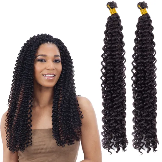Wholesale Products Water Wave Crochet Passion Twist Crochet Braiding Hair Pre Twisted Water Wave Crochet Passion Twist Hair
