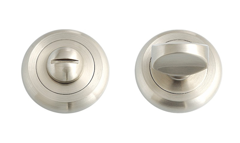 Living room door aluminum escutcheon