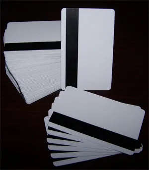 Blank pvc card with loco magnetic stripe