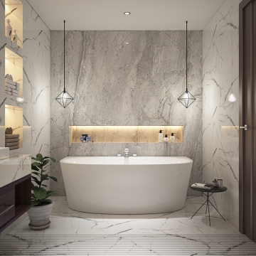 D Shape Freestanding Bath: Acrylic Free Standing Soaking Bathtub