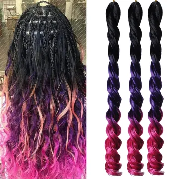 AliLeader Wholesale French Spiral Curl Synthetic Yaki Pony Style Wavy Kenya Extensions Sea Body For African Curly Braiding Hair