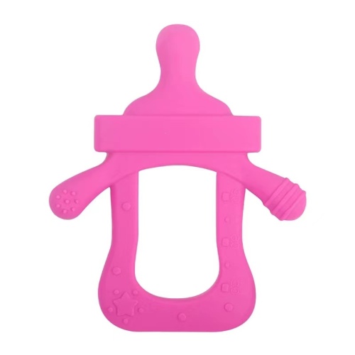 Milk bottle Design Toy Pacifier Clip Silicone Teether