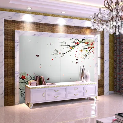 Stone TV Background Wall