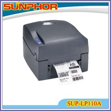 label printer machine SUP-LP110A supports Direct thermal and Thermal transfer