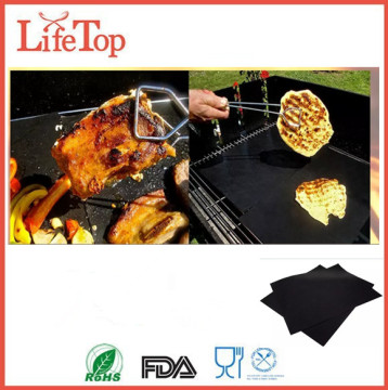 FDA Apporved Fireproof Charcoal Non-Stick Fiberglass BBQ Grill Mat