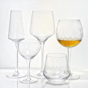 engraved champagne coupe glasses wine glass set