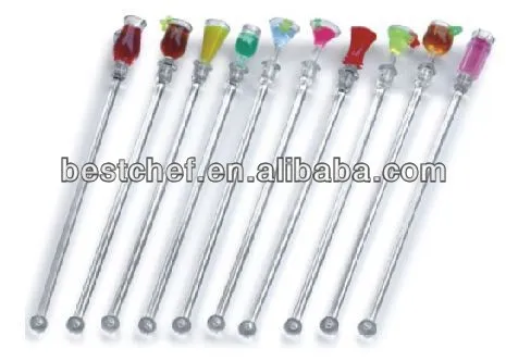 Acrylic Reusable stirrer wine cup style