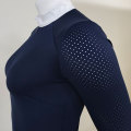 Camicie da spettacolo equestri blu blu navy di alta qualità per donne