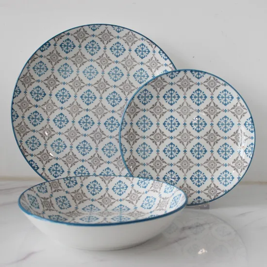 Wholesale Western Pad Printing Colorful Ceramic Tableware