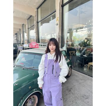 Men's and Women's Colorblocked Snowboard Bibs