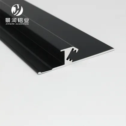 Aluminum transition profiles for wall-to-floor junctions