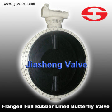 Flange Concentric Rubber Lined Butterfly Valve 150LB