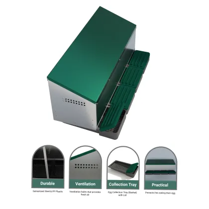 MG04-S Galvanized Steel Nest Box: Perfect for 20 Hens