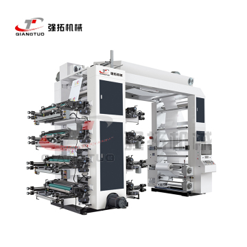 QIANGTUO Belt Driving Automatic PE BOPP PVC OPP YTB A-Type 8-Color Flexographic Printer