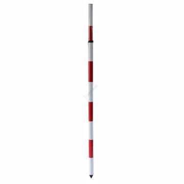 2M 2-Section Telescopic Aluminum Surveying Poles for Land Measurement