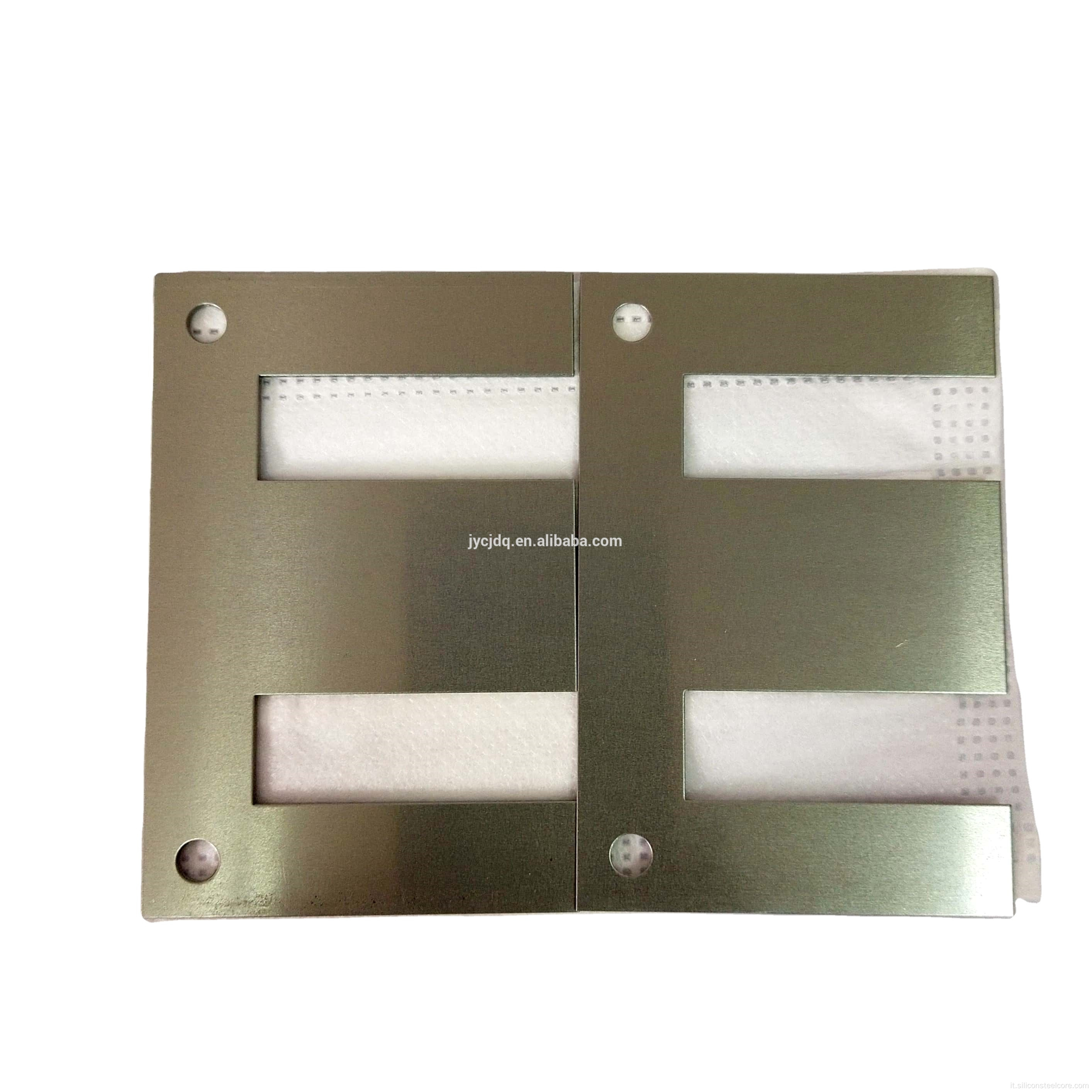 Prezzo di laminazione di tipo EI di spessore 0,35 mm per trasformatore di dimensioni standard lineari in acciaio impilamento core di ferrite mumele su stock