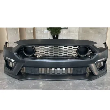 Mach1 Style Body Kit for Ford Mustang 2018-2022: Bumper, Lip, Diffuser, Side Skirts, and Spoiler