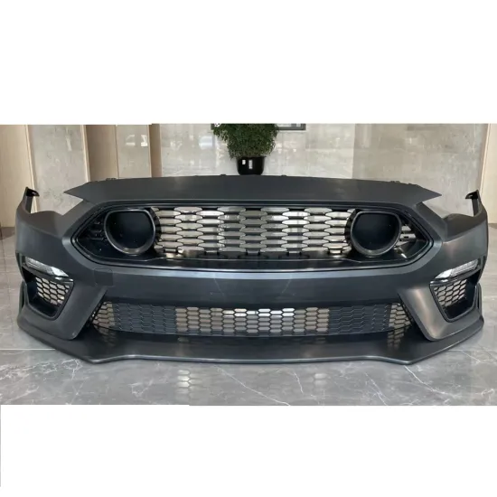 Mach1 Style Body Kit for Ford Mustang 2018-2022: Bumper, Lip, Diffuser, Side Skirts, and Spoiler