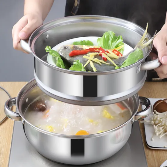 Stainless Steel Multi-use Combination Cover Soup Pot