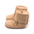 Fur Leather Children Rubber Sole Boots