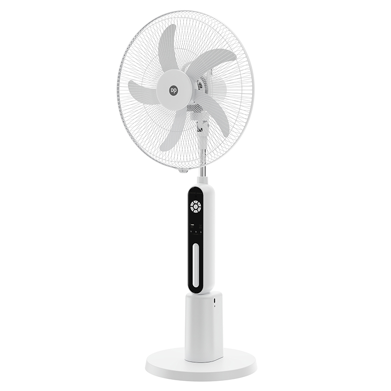 Remote Control 18'' Rechargeable AC DC Pedestal Stand Fan with Light