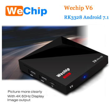 Rockchip3328 Quad-core android 7.1 smart tv box 1G 8G COMBO 4K MINI Android smart box Mini tv box Wechip V6