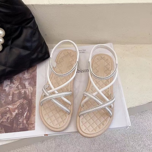 Shoes Sandals Upper diamond ropes for woman sandal Manufactory